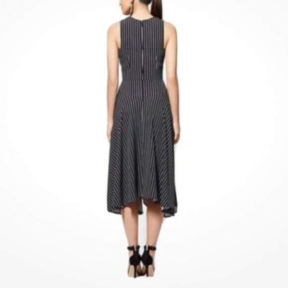 new york company women midi striped dress 4 party casual event classic luxury - Picture 7 of 11
